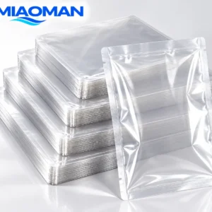 Clear vacuum pouch samples