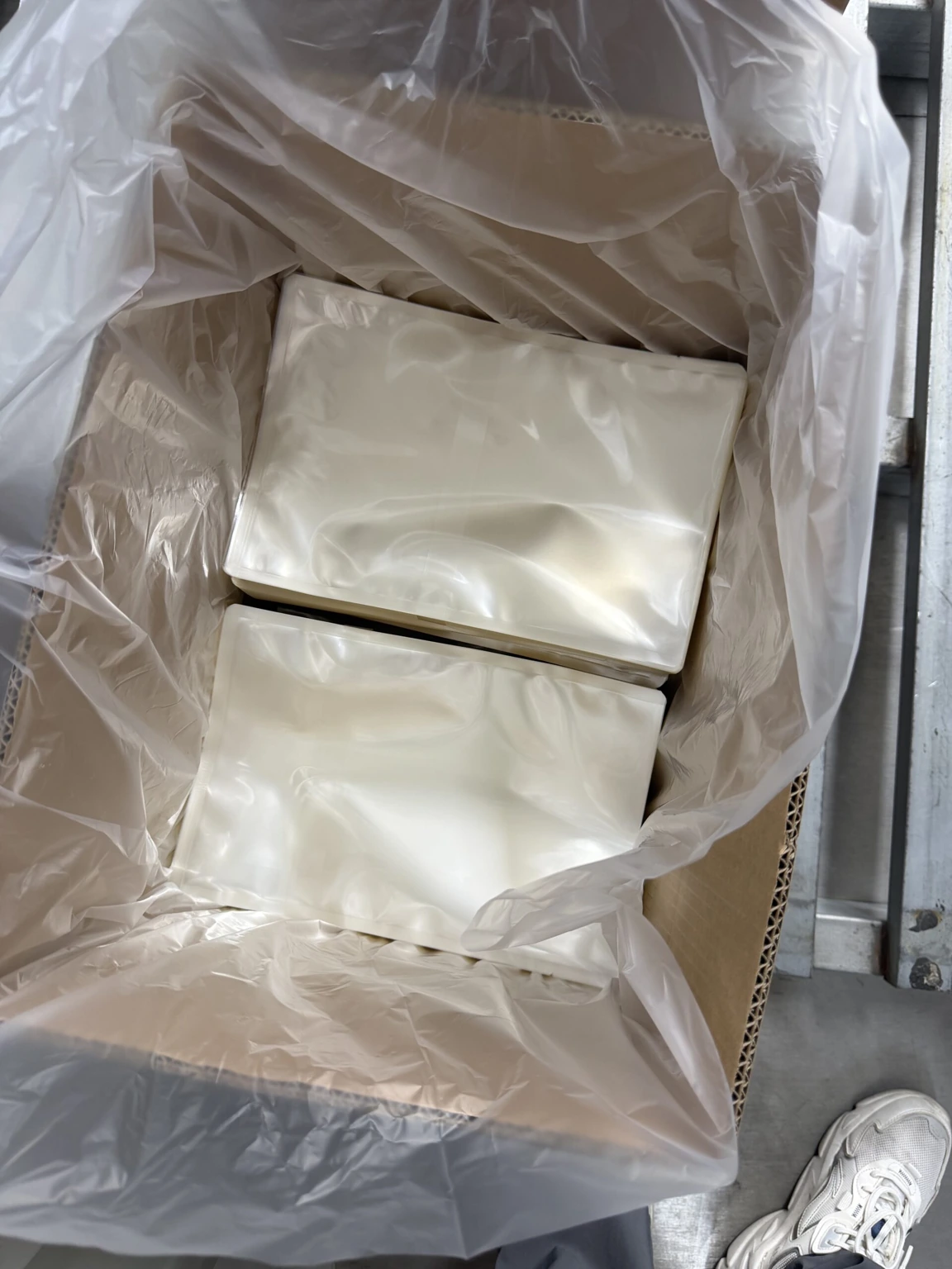 Échantillons sous vide — sachets emballés